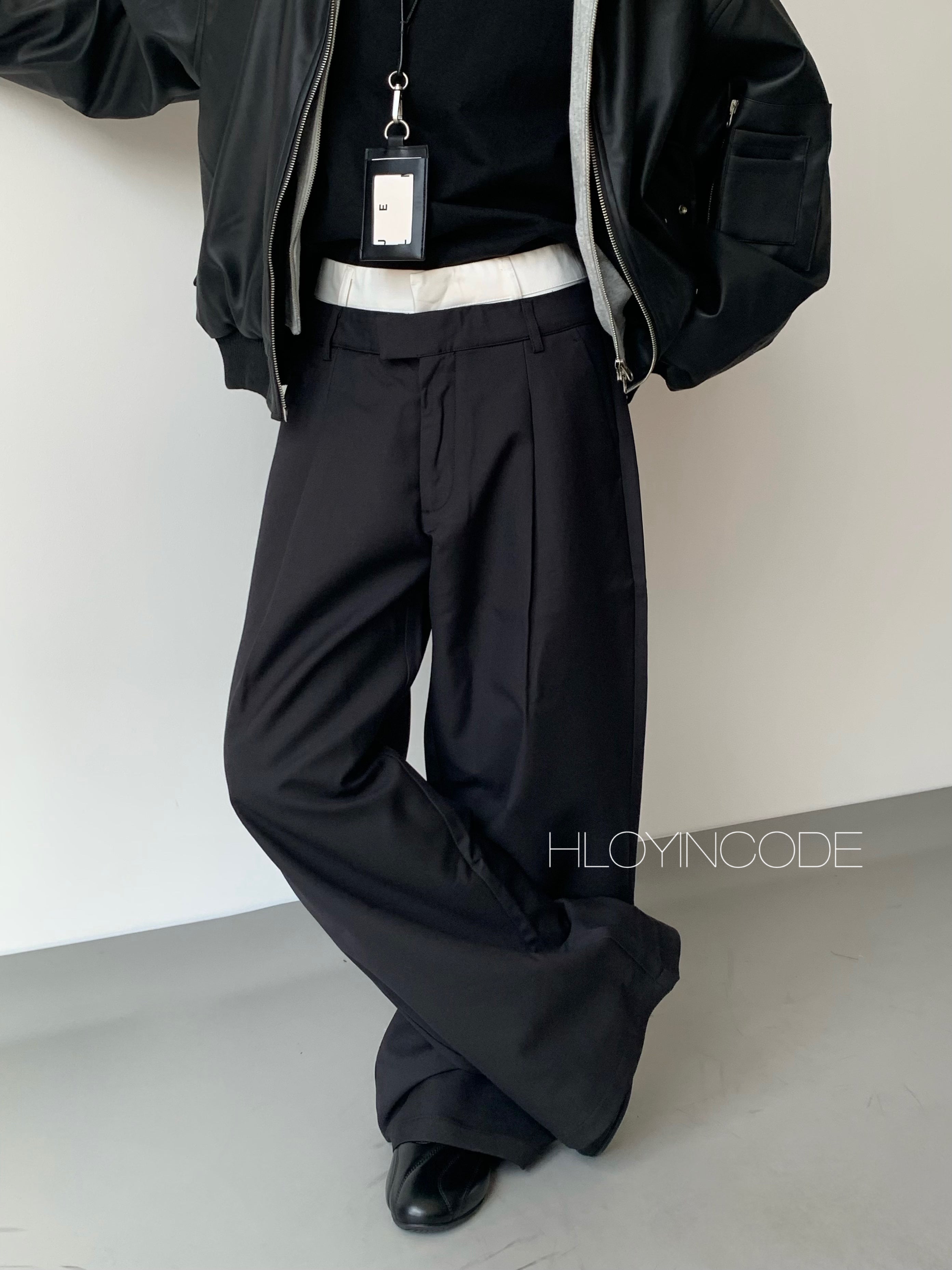 DOUBLE WAISTED PANTS