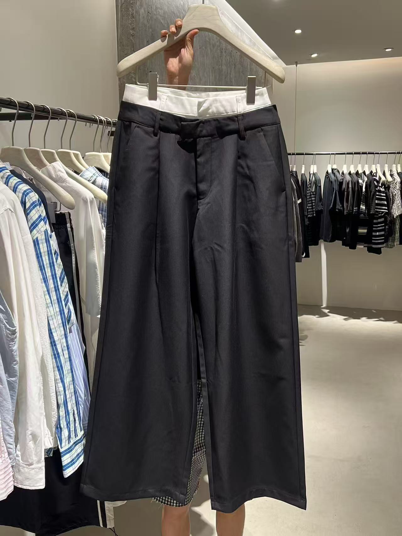 DOUBLE WAISTED PANTS