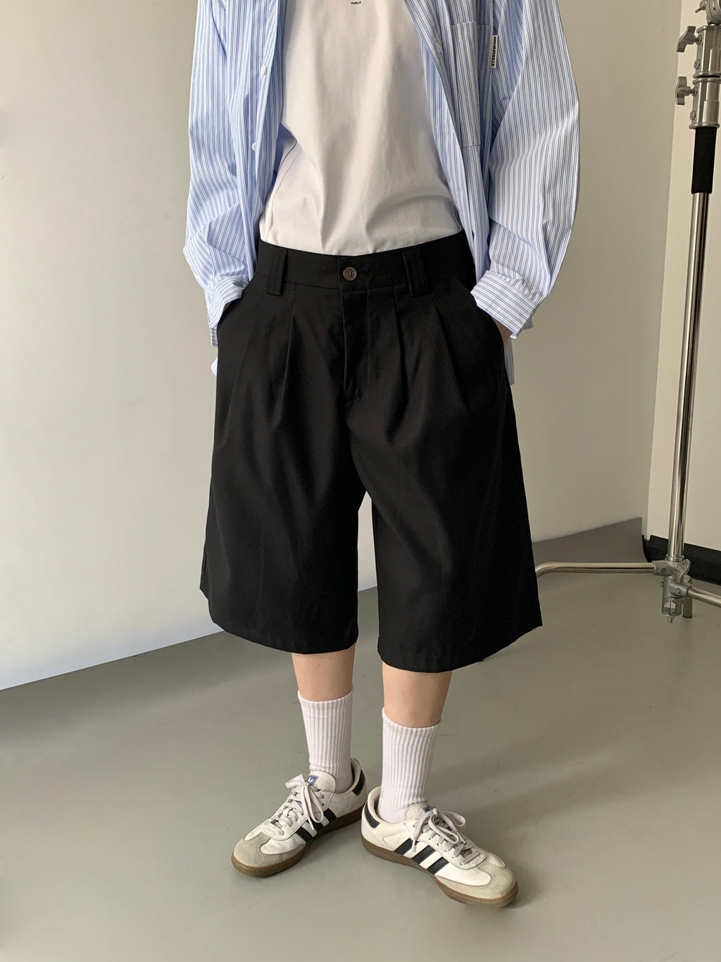 WIDE COTTON SHORTS