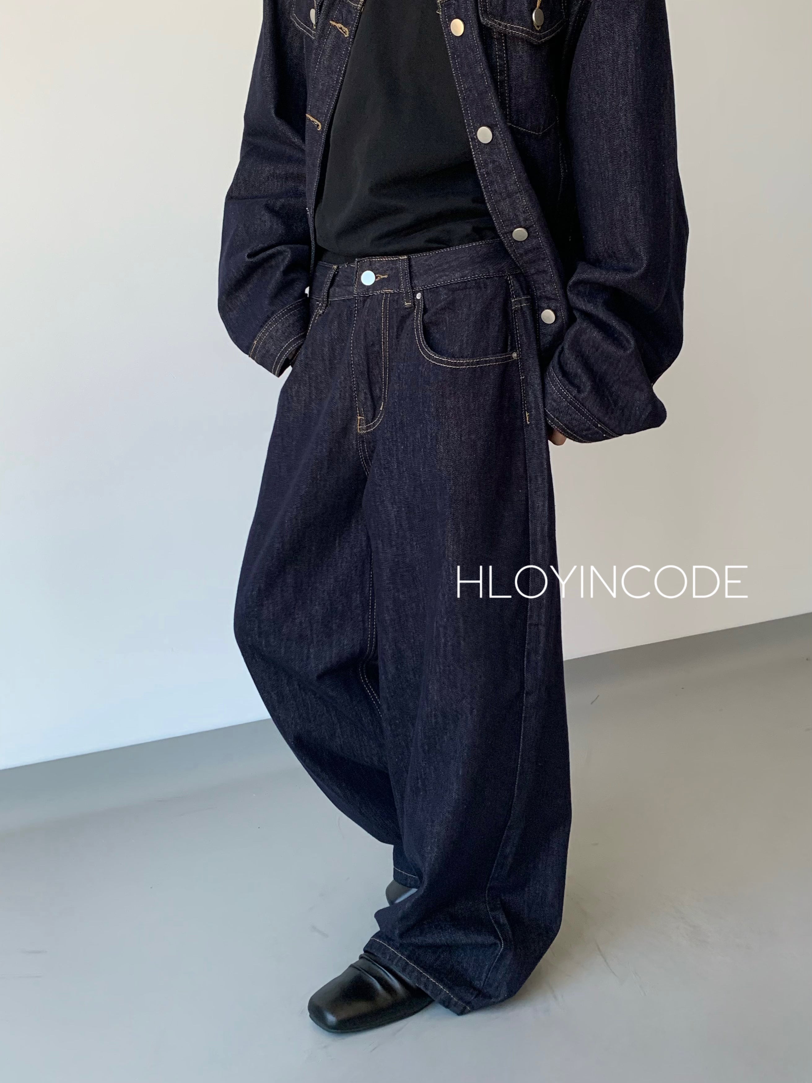 WIDE FIT JEANS RAW WASH