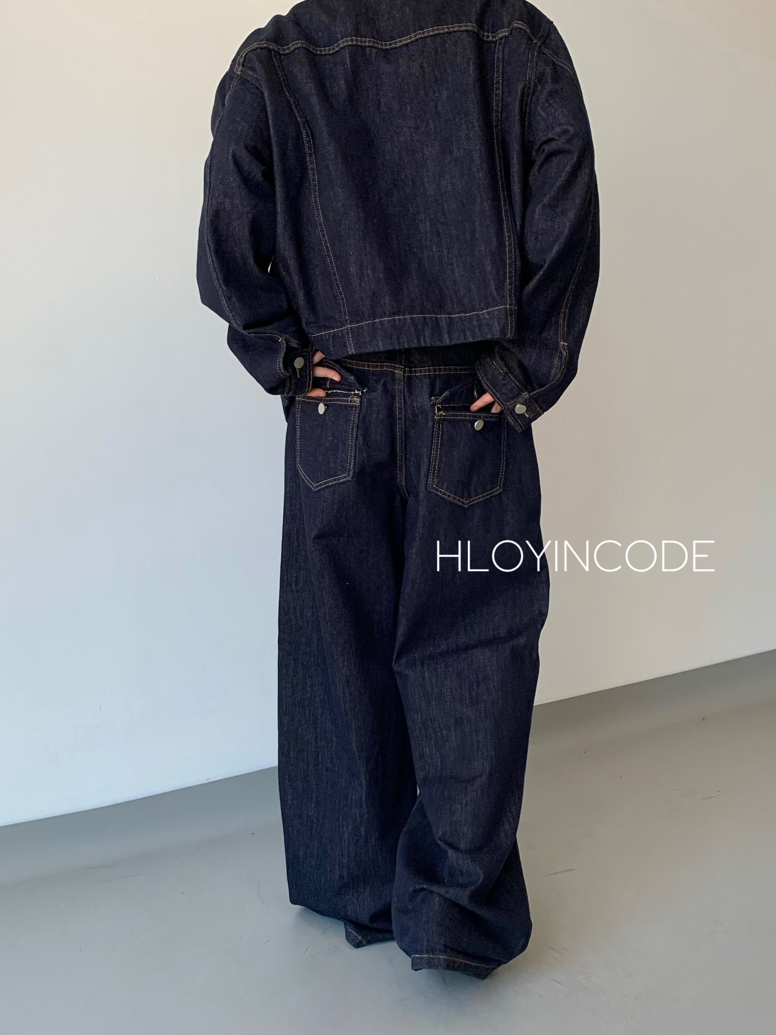 WIDE FIT JEANS RAW WASH